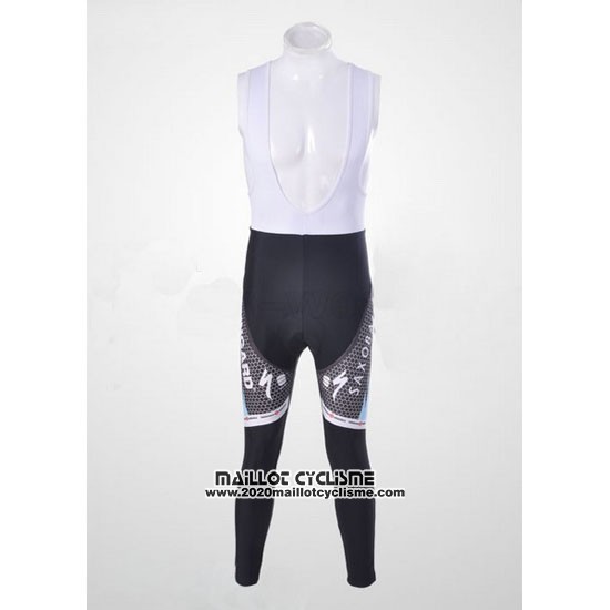 2011 Maillot Ciclismo Saxo Bank Bleu Clair Manches Longues et Cuissard